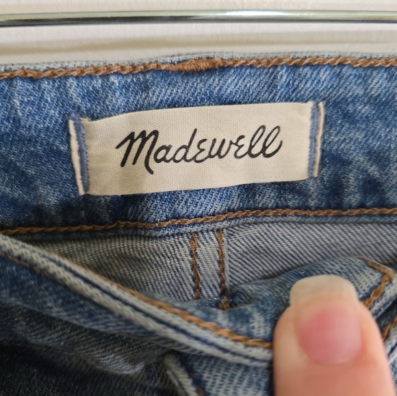 Madewell The Curvy Perfect Vintage Jeans 25 Denman Wash Distress Ripped Edition - Picture 6 of 9